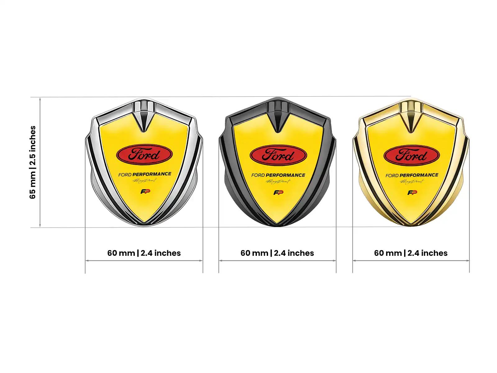 Ford Emblème Métal Insigne Design Force Modulable